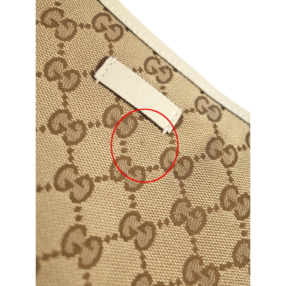 Gucci beige ebony GG canvas crossbody bag Brown - Picture 6 of 9